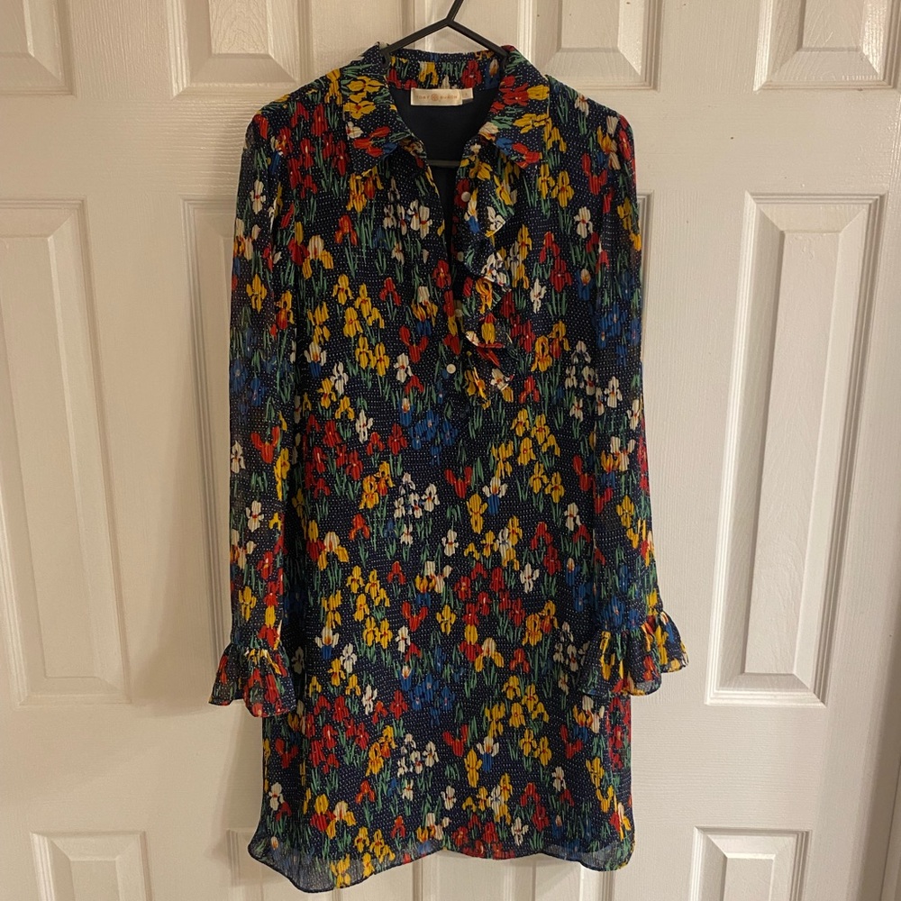 Tory Burch long sleeve floral dress